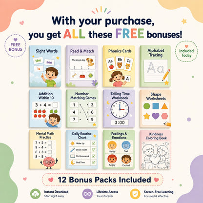 NeuroKids™ Mega Learning Bundle: Math, Reading & Life Skills