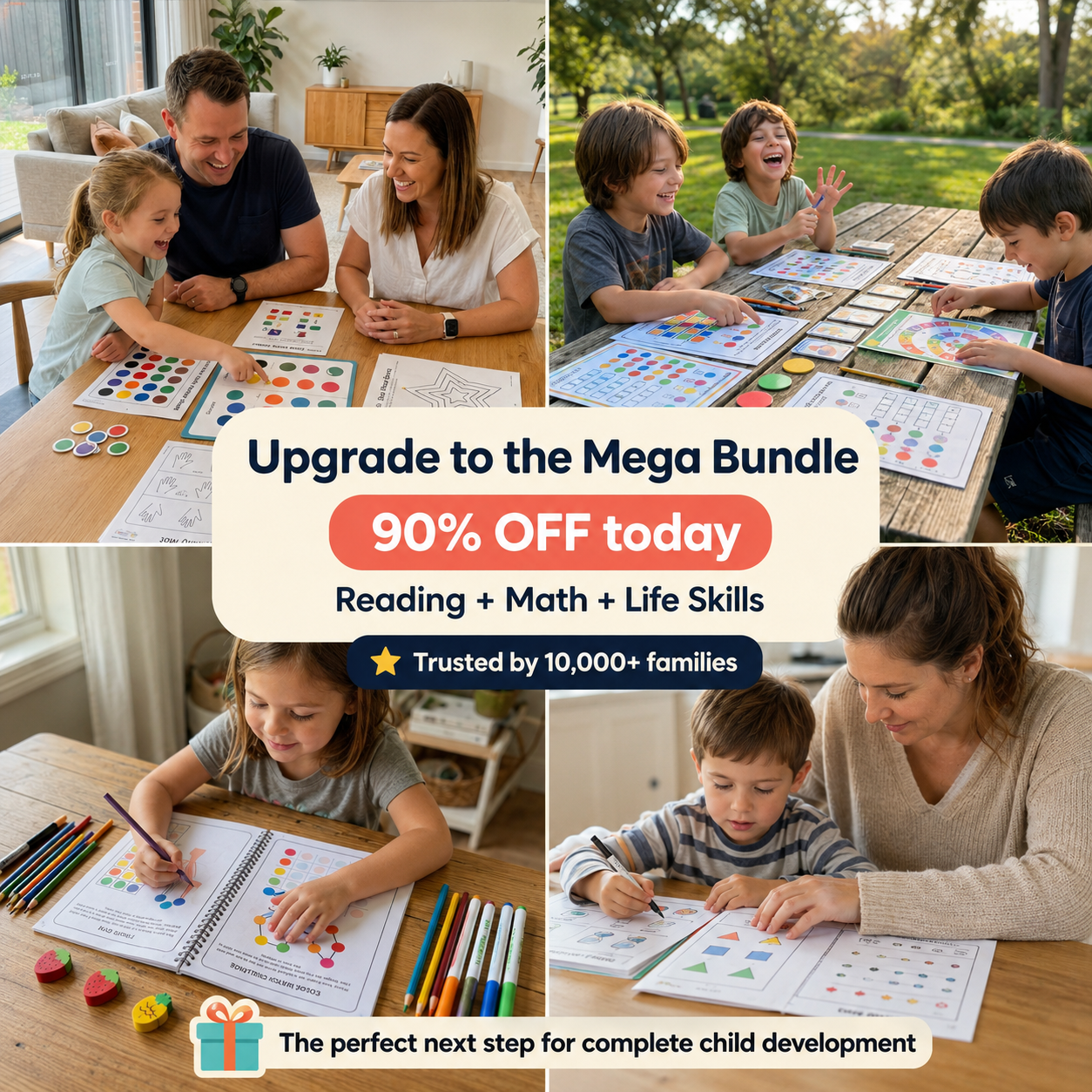 NeuroKids™ Mega Learning Bundle: Math, Reading & Life Skills