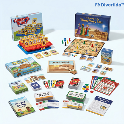 Fé Divertida: 11+ Juegos Bíblicos para Jugar, Aprender y Crecer en Fé
