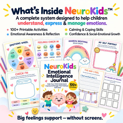 NeuroKids Emotional Intelligence Journal: Help Your Child Understand, Express & Manage Their Feelings with Ease