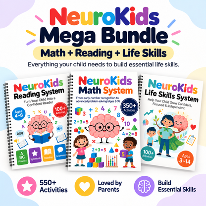 NeuroKids Math System™ 350+ Activities to Help Your Child Stop Struggling with Math