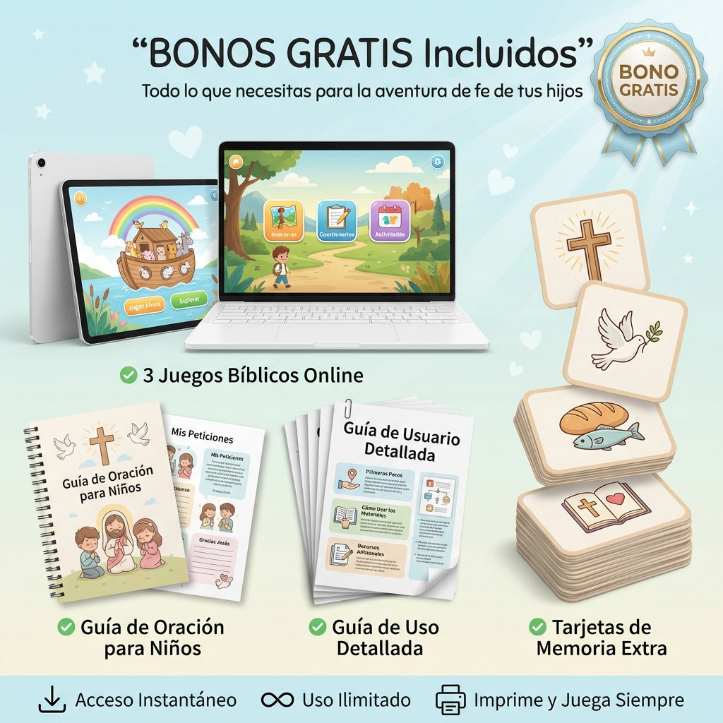Fé Divertida: 11+ Juegos Bíblicos para Jugar, Aprender y Crecer en Fé